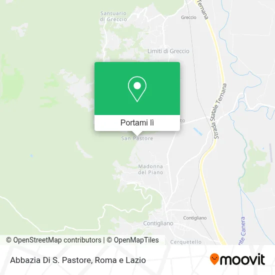 Mappa Abbazia Di S. Pastore
