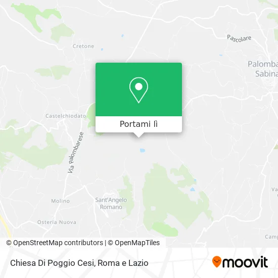 Mappa Chiesa Di Poggio Cesi
