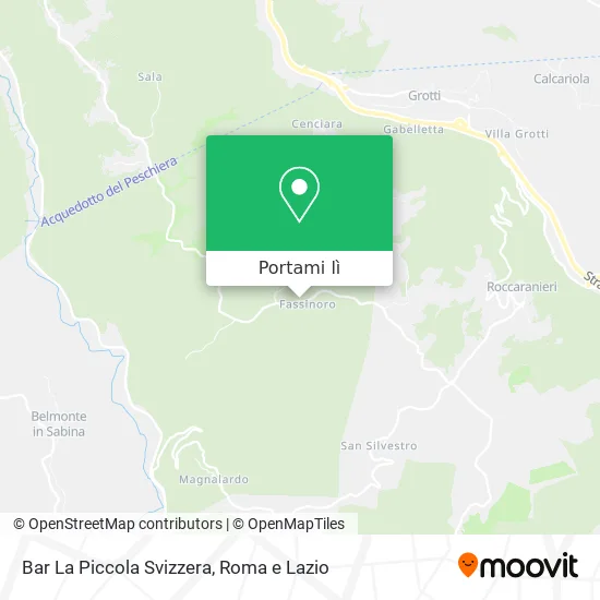 Mappa Bar La Piccola Svizzera