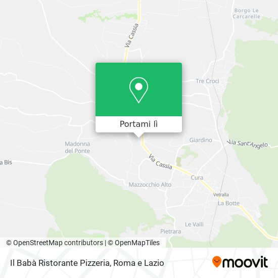 Mappa Il Babà Ristorante Pizzeria