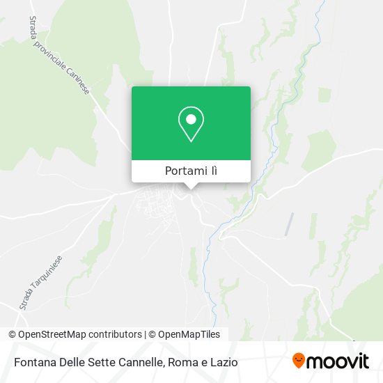 Mappa Fontana Delle Sette Cannelle