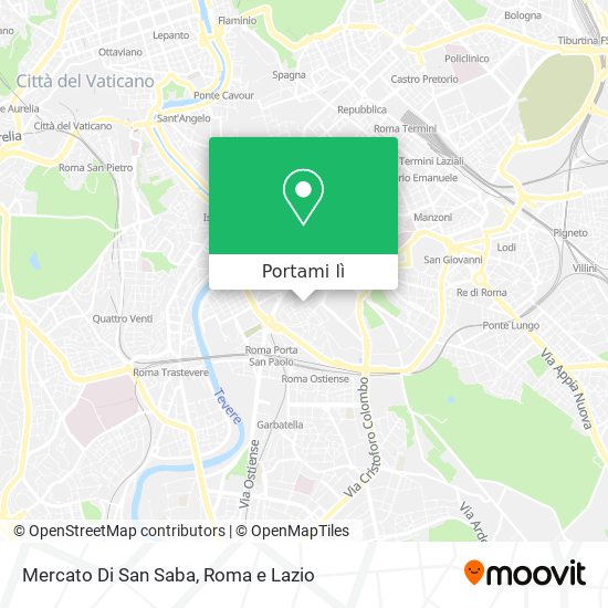 Mappa Mercato Di San Saba
