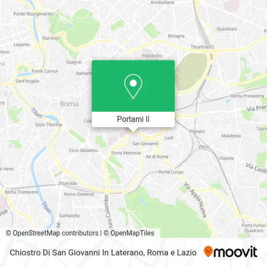 Mappa Chiostro Di San Giovanni In Laterano
