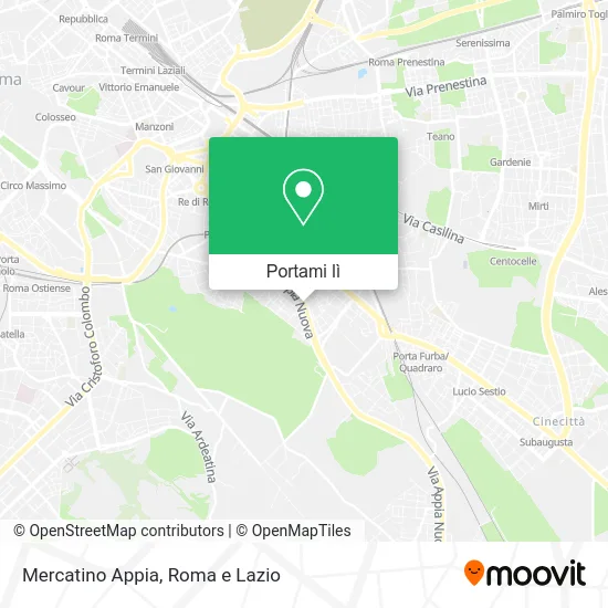 Mappa Mercatino Appia