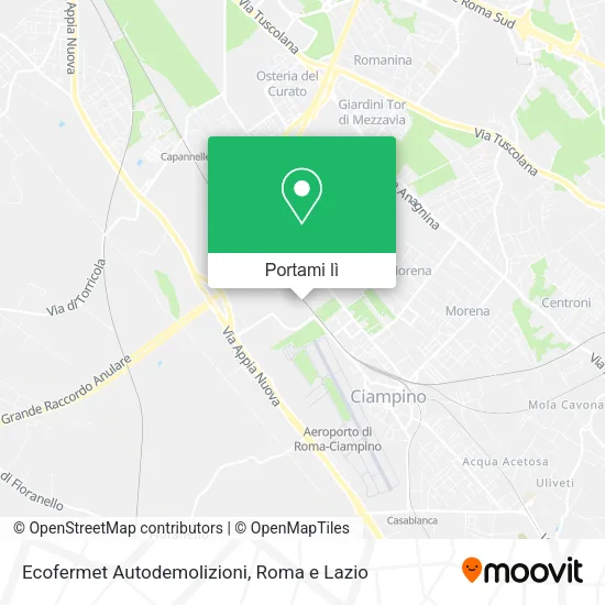 Mappa Ecofermet Autodemolizioni