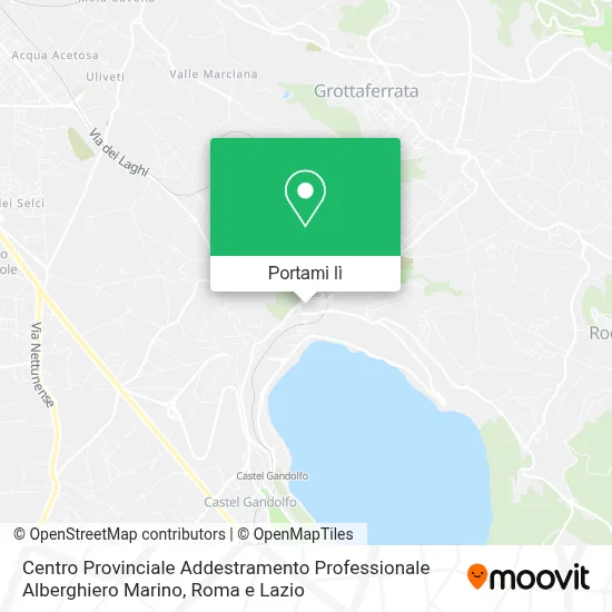 Mappa Centro Provinciale Addestramento Professionale Alberghiero Marino