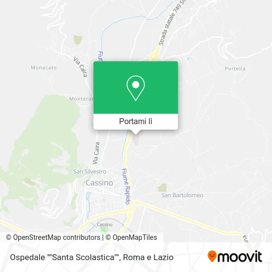 Mappa Ospedale ""Santa Scolastica""