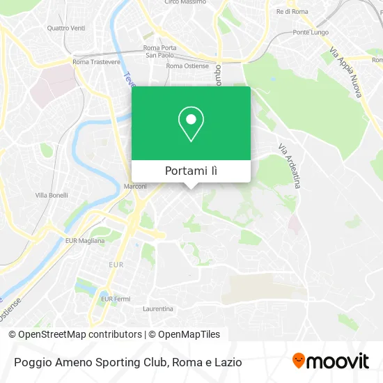 Mappa Poggio Ameno Sporting Club
