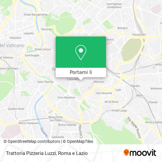 Mappa Trattoria Pizzeria Luzzi
