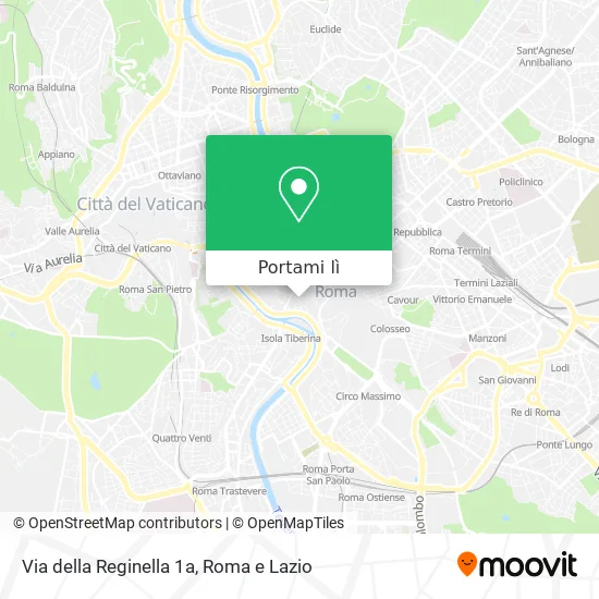 Mappa Via della Reginella  1a