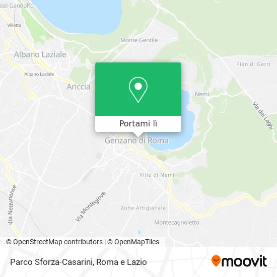 Mappa Parco Sforza-Casarini