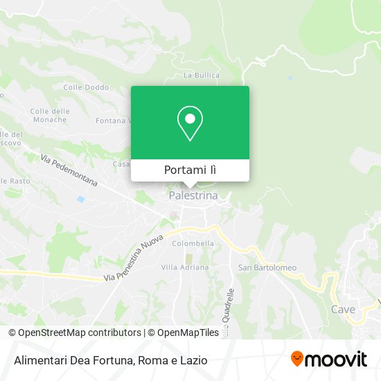 Mappa Alimentari Dea Fortuna