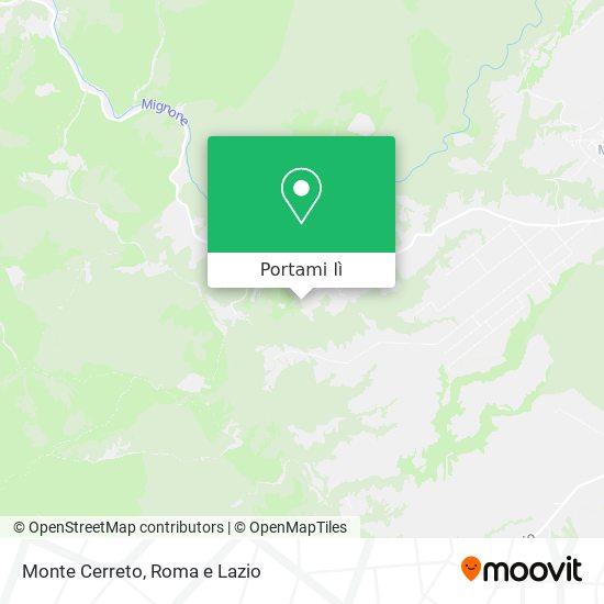 Mappa Monte Cerreto