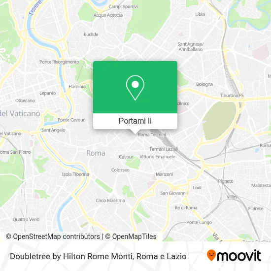 Mappa Doubletree by Hilton Rome Monti