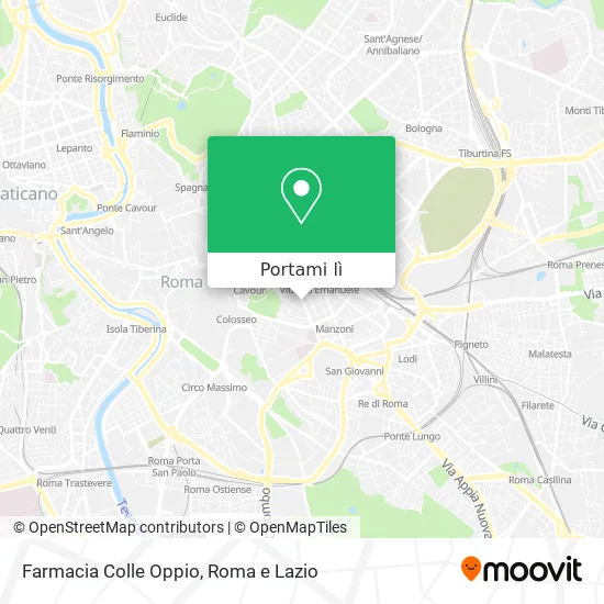 Mappa Farmacia Colle Oppio