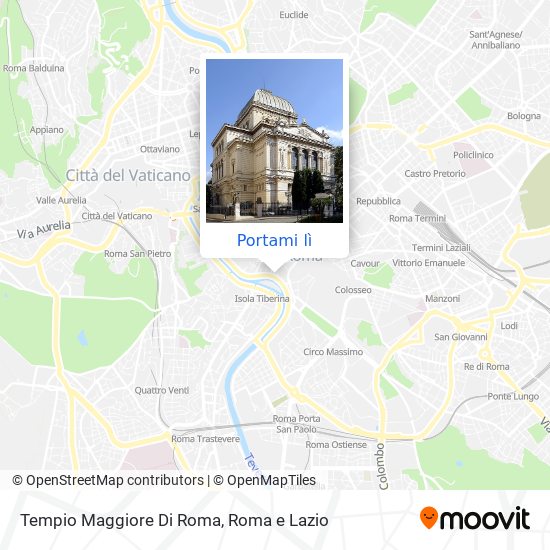 Mappa Tempio Maggiore Di Roma