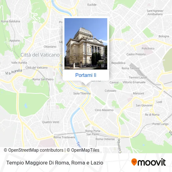 Mappa Tempio Maggiore Di Roma
