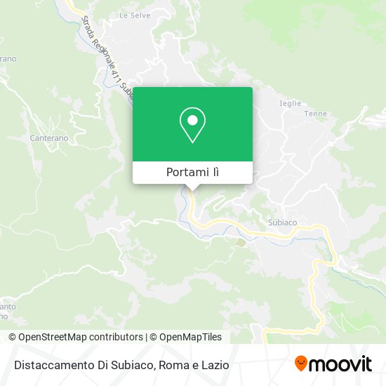 Mappa Distaccamento Di Subiaco