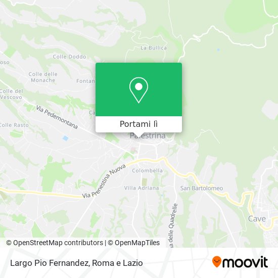 Mappa Largo Pio Fernandez