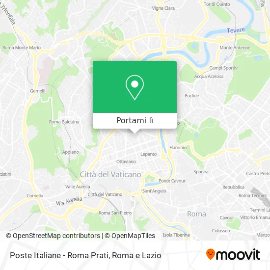 Mappa Poste Italiane - Roma Prati