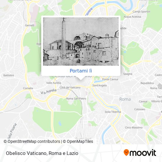 Mappa Obelisco Vaticano