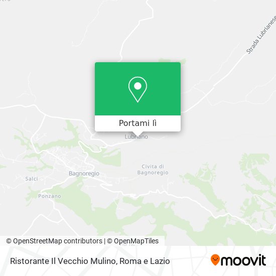 Mappa Ristorante Il Vecchio Mulino