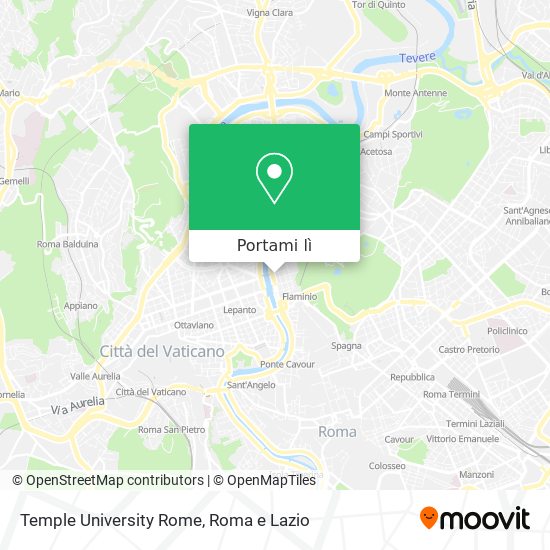 Mappa Temple University Rome