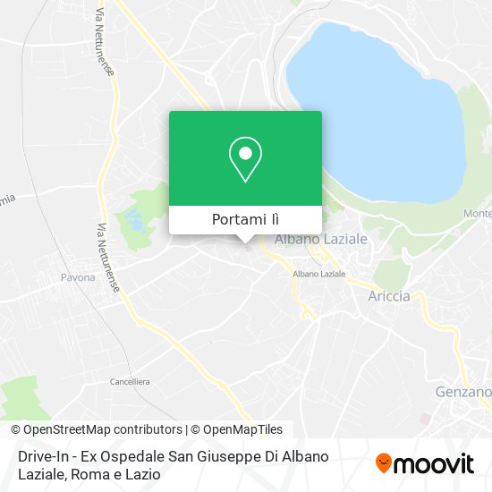 Mappa Drive-In - Ex Ospedale San Giuseppe Di Albano Laziale