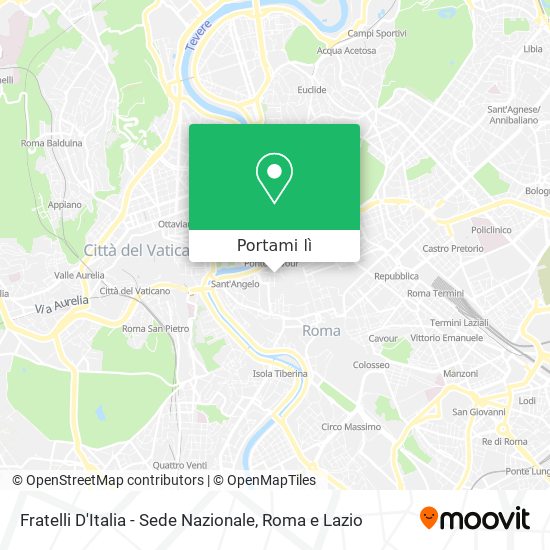 Mappa Fratelli D'Italia - Sede Nazionale