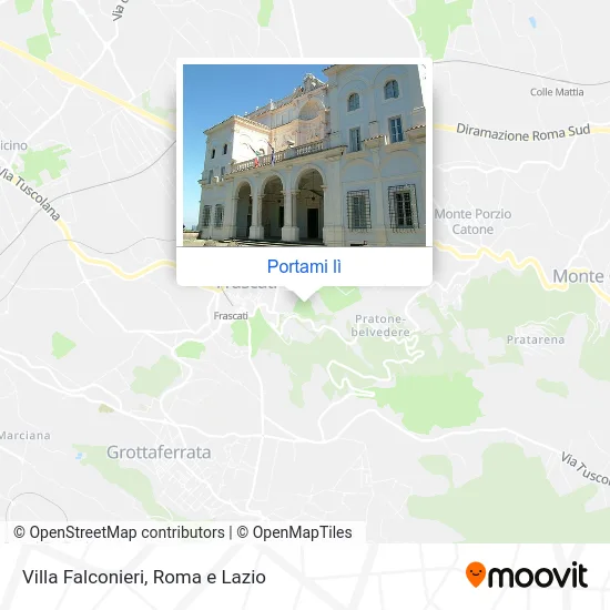 Mappa Villa Falconieri