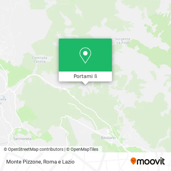 Mappa Monte Pizzone