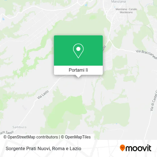 Mappa Sorgente Prati Nuovi