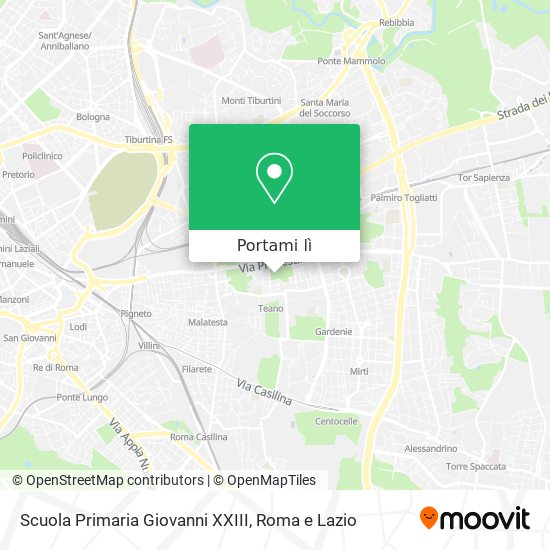 Mappa Scuola Primaria Giovanni XXIII