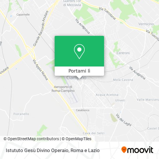 Mappa Istututo Gesù Divino Operaio