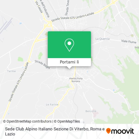 Mappa Sede Club Alpino Italiano Sezione Di Viterbo