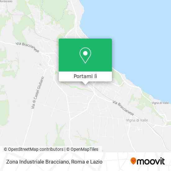 Mappa Zona Industriale Bracciano