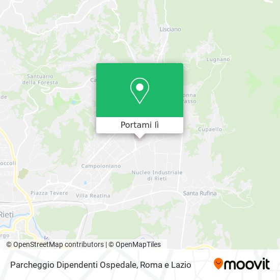 Mappa Parcheggio Dipendenti Ospedale