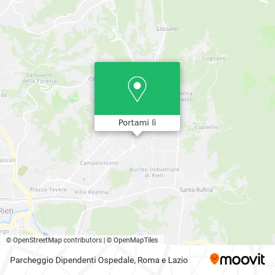 Mappa Parcheggio Dipendenti Ospedale