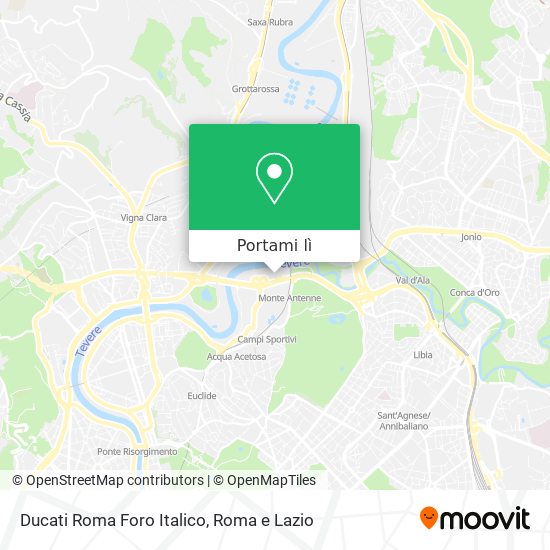 Mappa Ducati Roma Foro Italico