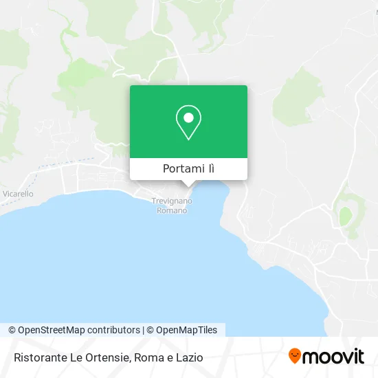 Mappa Ristorante Le Ortensie