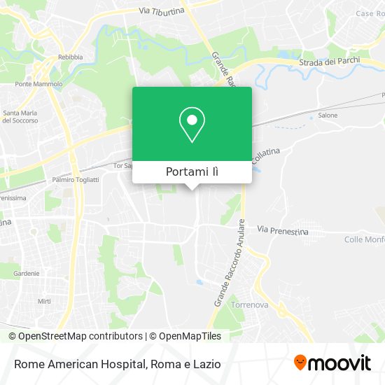 Mappa Rome American Hospital