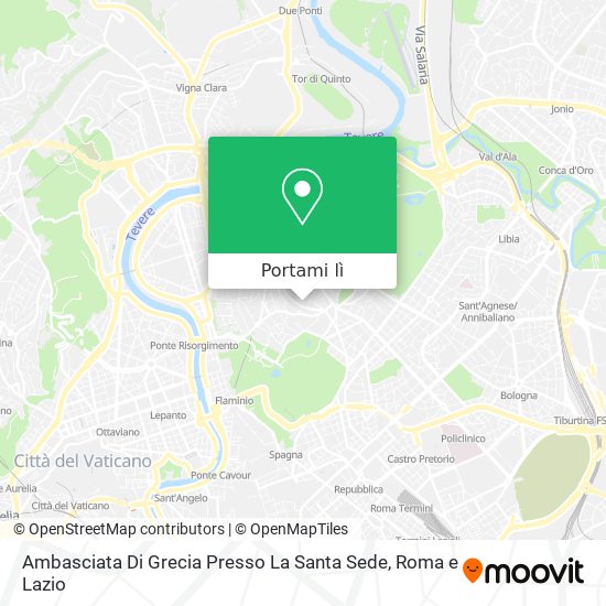 Mappa Ambasciata Di Grecia Presso La Santa Sede