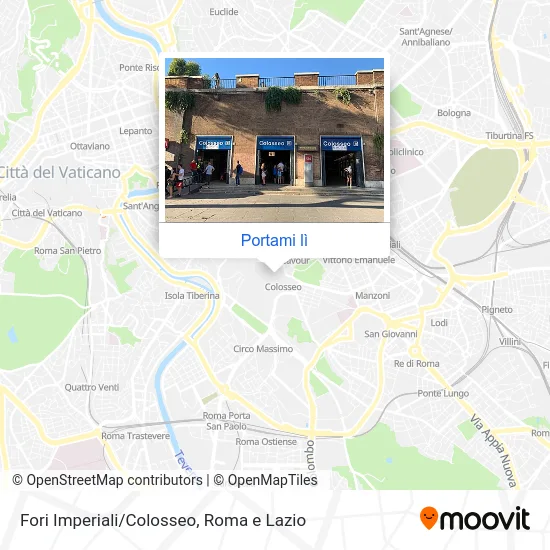 Mappa Fori Imperiali/Colosseo