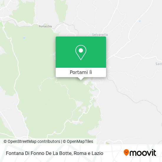 Mappa Fontana Di Fonno De La Botte
