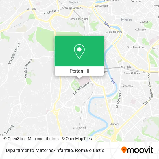 Mappa Dipartimento Materno-Infantile