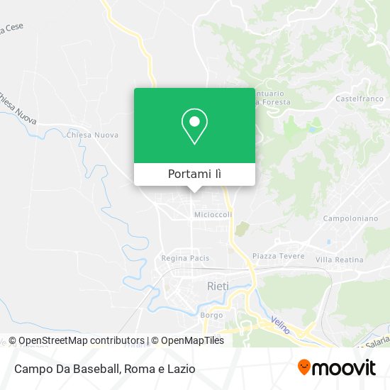 Mappa Campo Da Baseball