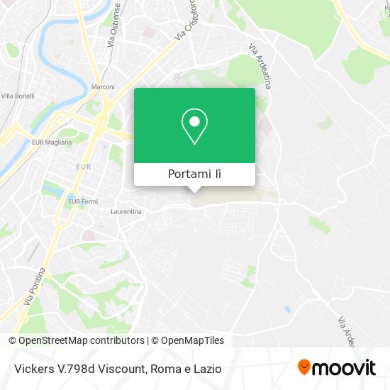 Mappa Vickers V.798d Viscount