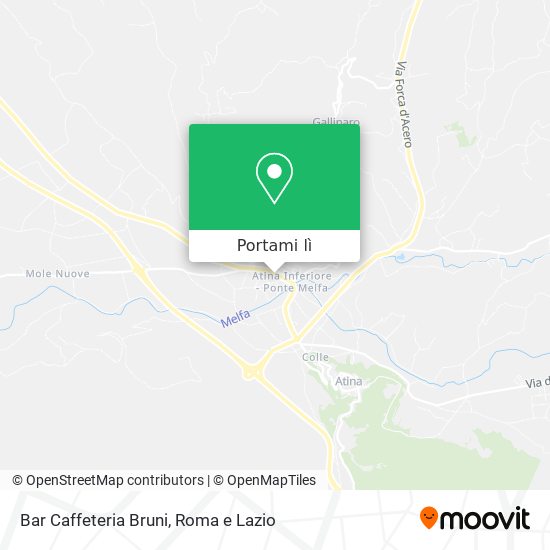 Mappa Bar Caffeteria Bruni