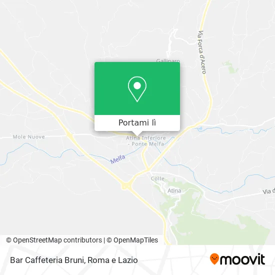 Mappa Bar Caffeteria Bruni