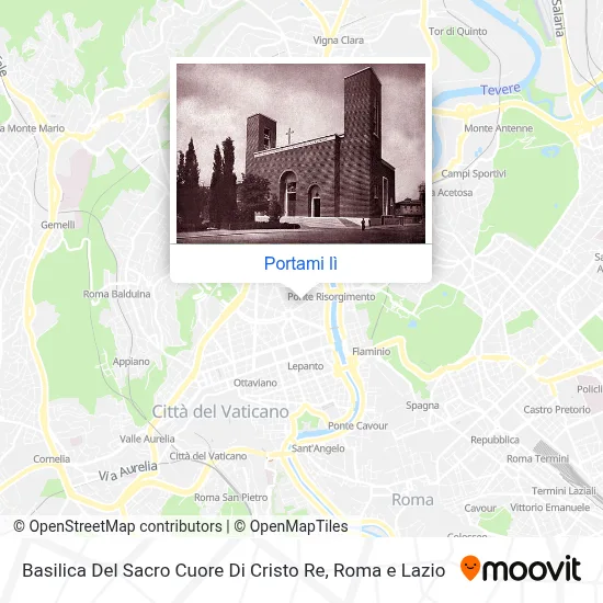 Mappa Basilica Del Sacro Cuore Di Cristo Re